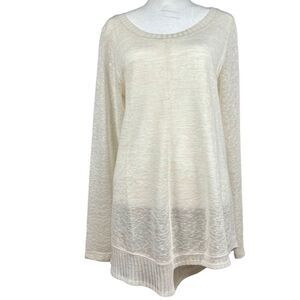 Akemi + Kin Anthropologie Asymmetrical Lightweight Tunic Sweater Medium